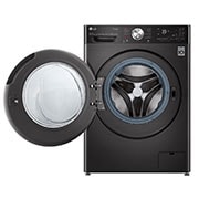 LG 10.5/7kg Washer Dryer Black Steel LG Turbowash360™, FWV1117BTSA