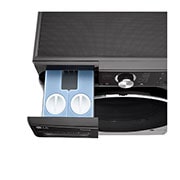 LG 10.5/7kg Washer Dryer Black Steel LG Turbowash360™, FWV1117BTSA