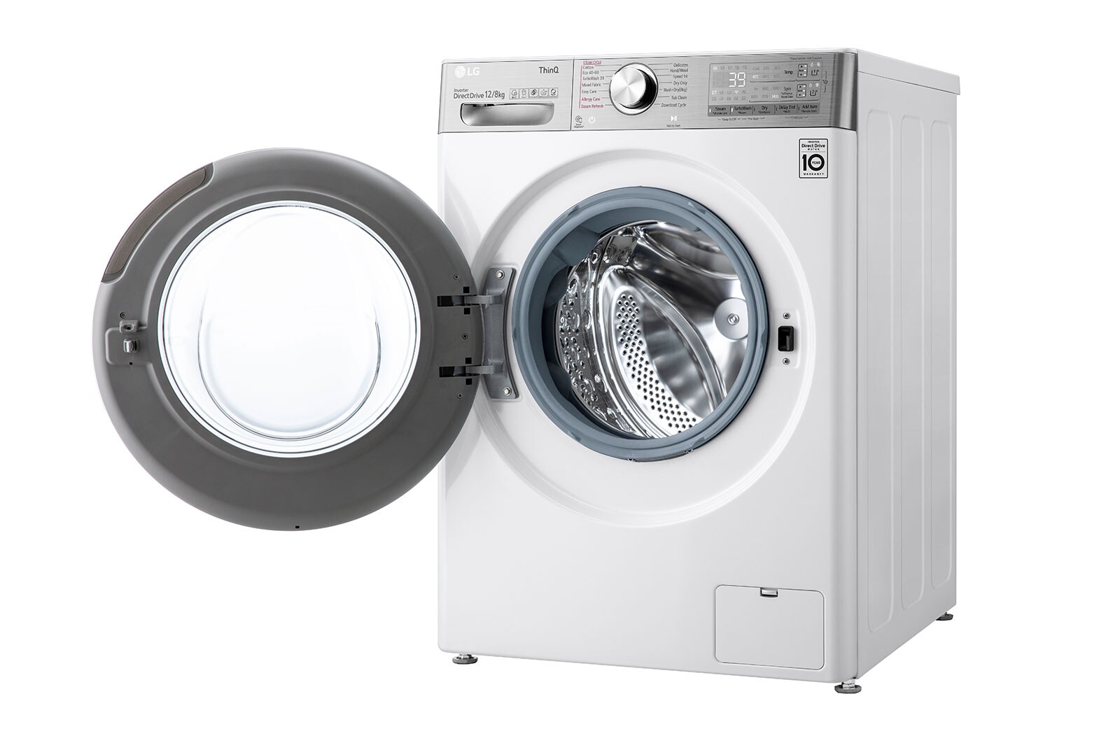 LG 12/8kg Washer Dryer LG Turbowash360™, White, FWV1128WTSA