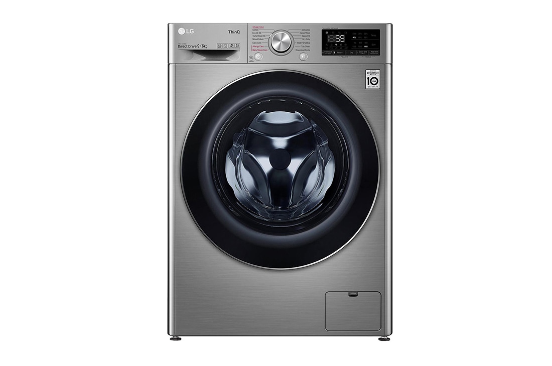 LG 9/6kg Washer Dryer Graphite LG Turbowash™, FWV796STSE