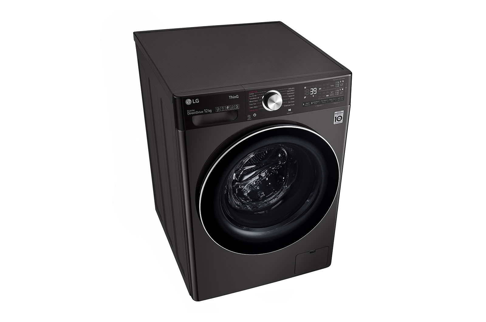 LG 12kg Washing Machine Black Steel AI DD™, F4V1112BTSA