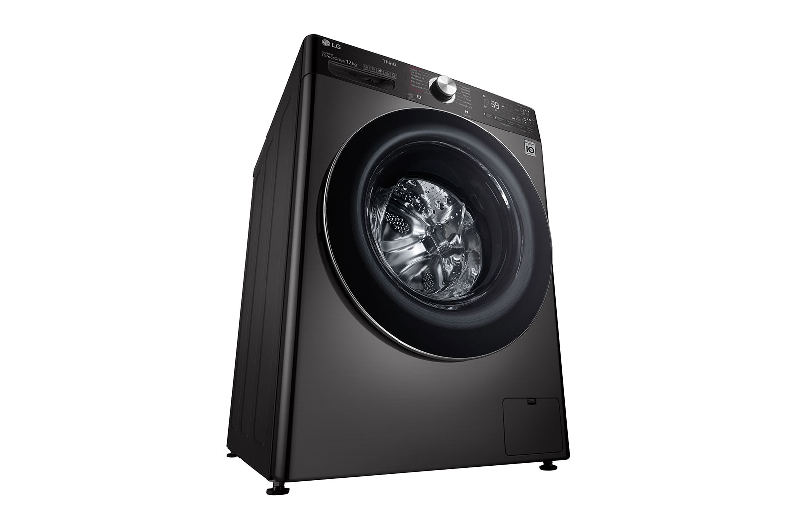 LG 12kg Washing Machine Black Steel AI DD™, F4V1112BTSA
