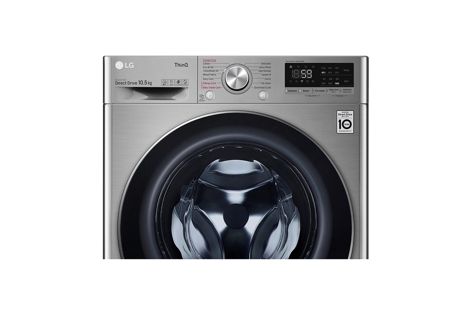 LG 10.5kg Washing Machine Graphite AI DD™, F4V710STSE