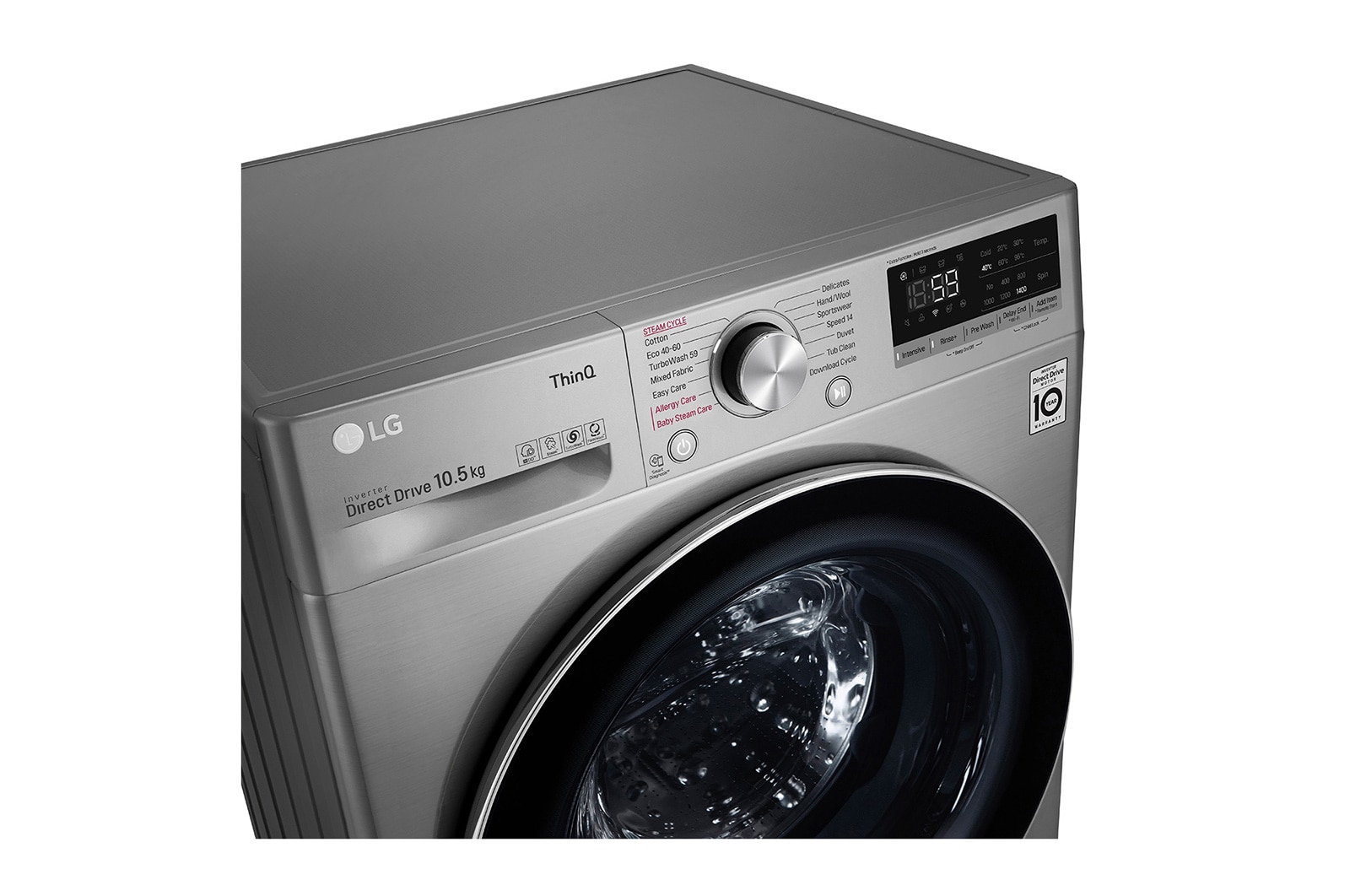 LG 10.5kg Washing Machine Graphite AI DD™, F4V710STSE