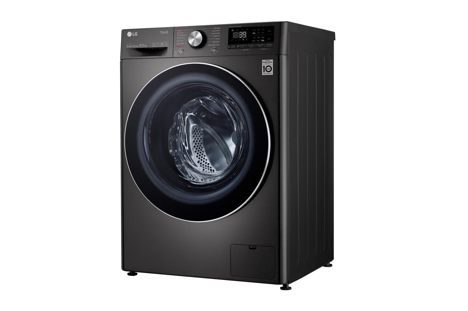 LG 10.5kg Washing Machine AI DD™, Black Steel, F6V1010BTSE