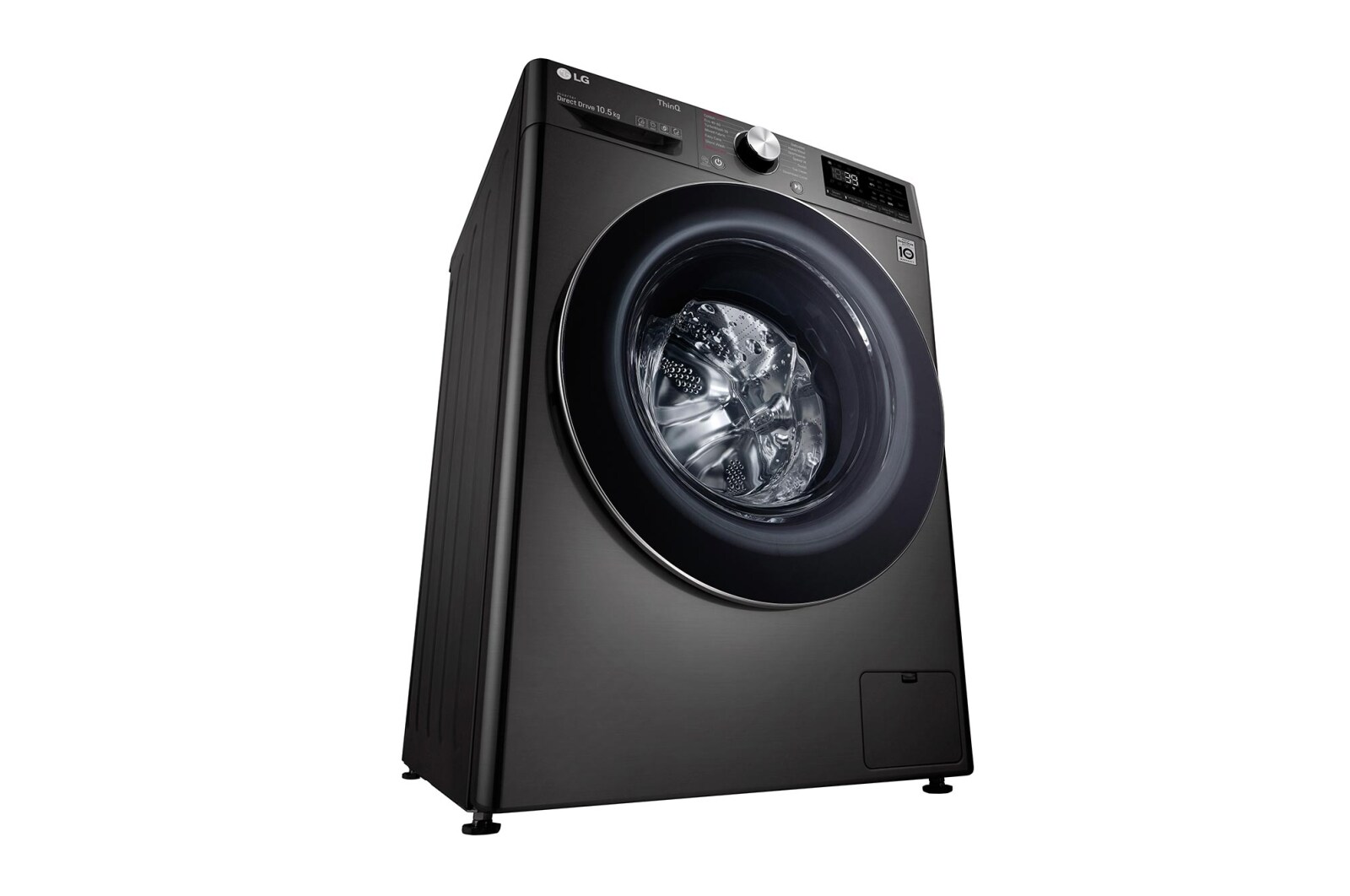 LG 10.5kg Washing Machine AI DD™, Black Steel, F6V1010BTSE