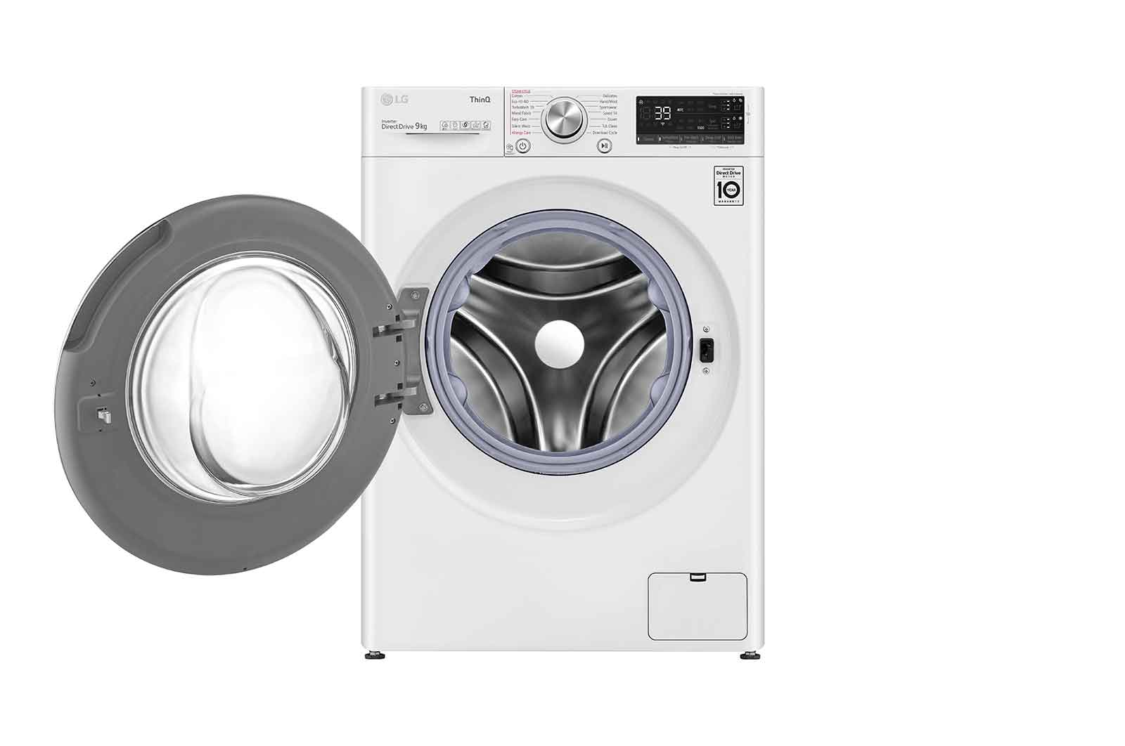 LG 9kg Washing Machine White AI DD™, F6V909WTSA