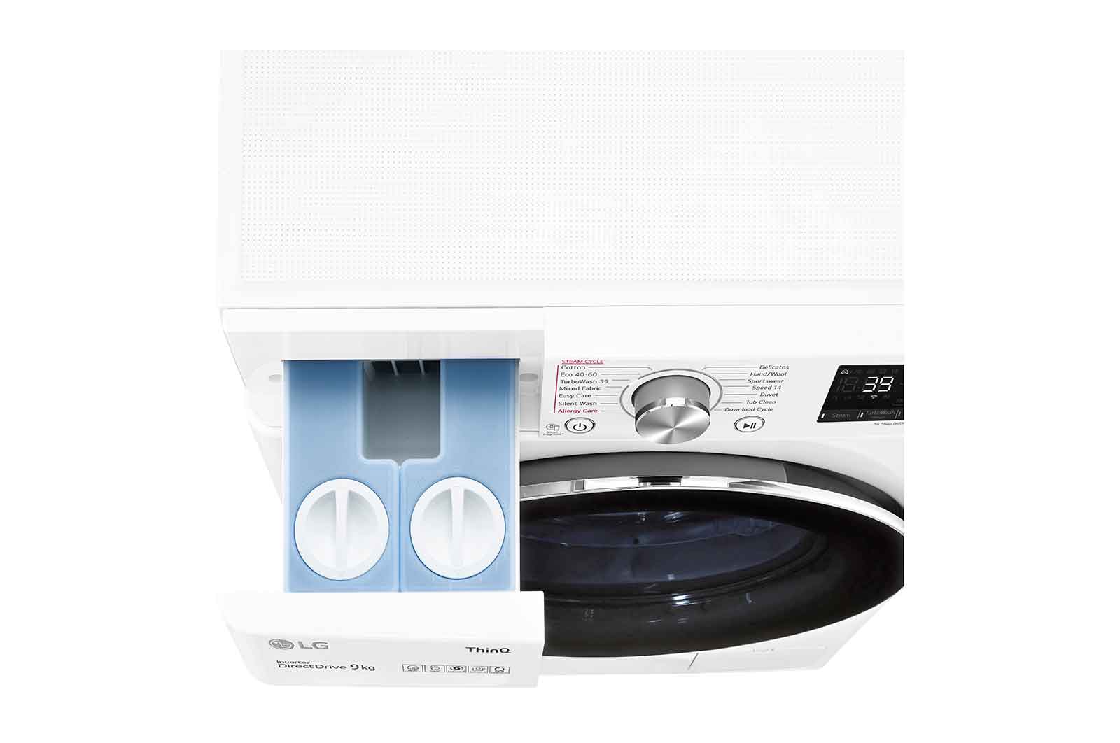 LG 9kg Washing Machine White AI DD™, F6V909WTSA