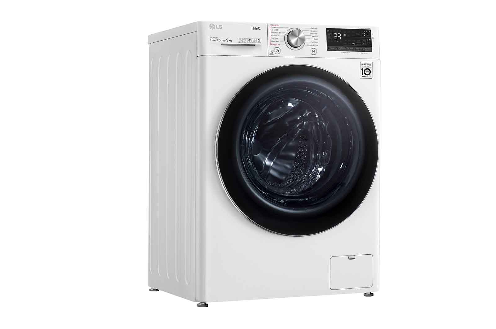 LG 9kg Washing Machine White AI DD™, F6V909WTSA