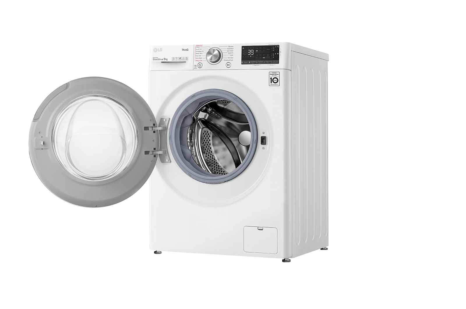 LG 9kg Washing Machine White AI DD™, F6V909WTSA