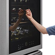 LG Winecellar with Drawer Stainless Steel, LSR200W