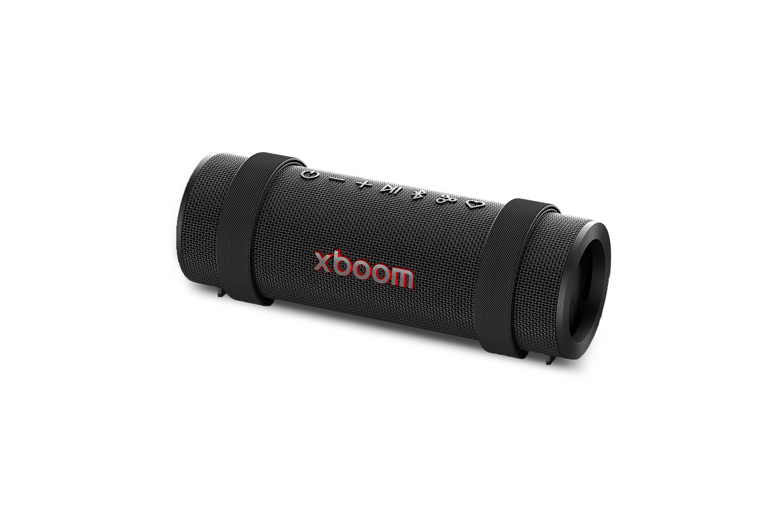 Front view of LG xboom Grab by will.i.am | Bluetooth Speaker | xboom Signature Sound with Ultimate Portability