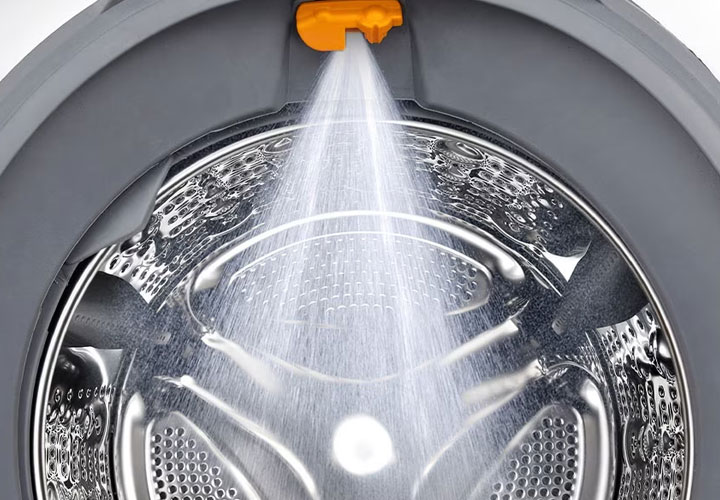 One of our LG TurboWash F14U2TDN0 washing machines in action 