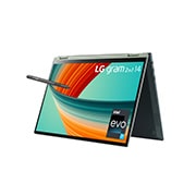 LG gram 2in1 14" laptop | ultra-lightweight with 16:10 anti-glare display and Intel® Evo 13th Gen. Processor - Sage Green, 14T90R-K.AA77A1