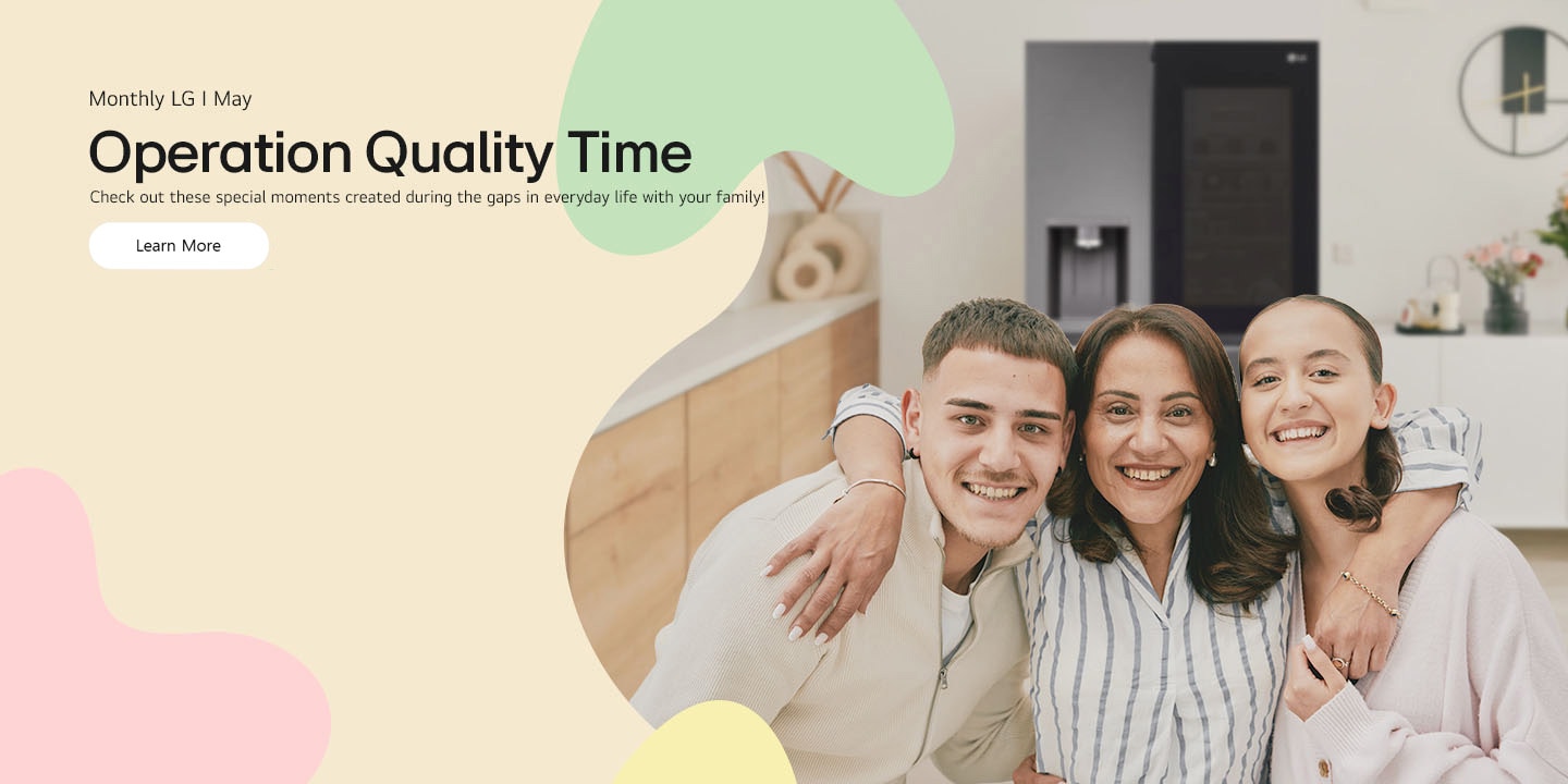 image featuring a person and LG home appliances