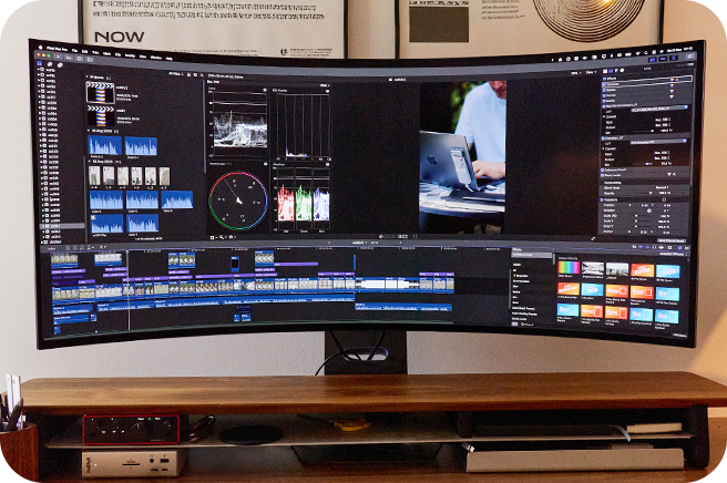 Image using LG Wide Gaming Monitor.