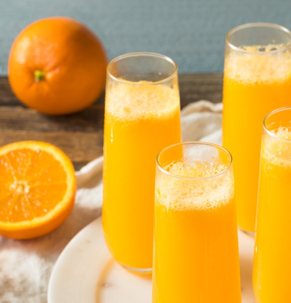 Fresh orange drinks.
