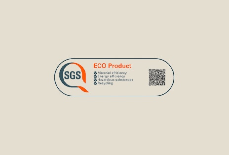 SGS ECO PRODUCT logo.	