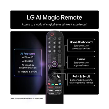 Front view and side view of LG OLED evo AI C5 4K Smart TV showing its length, width, height, and depth dimensions.