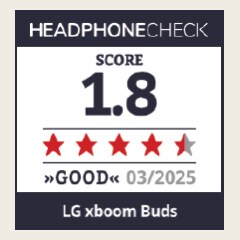 Kopfhoere Award logo with Score 1.8