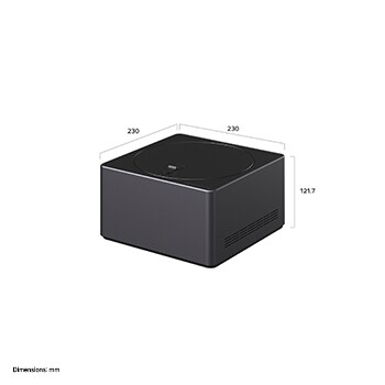 Hộp kết nối không dây với kích thước tương ứng tính bằng milimét. 