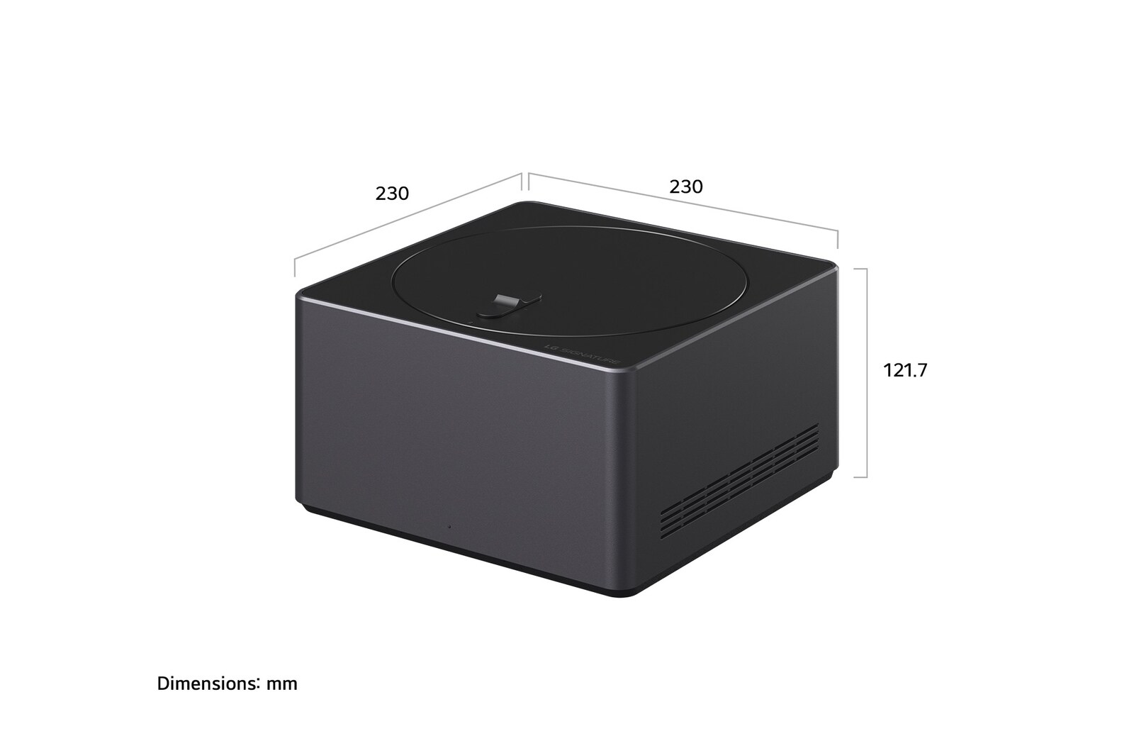 Left-facing side view of LG OLED evo AI G5 4K Smart TV.