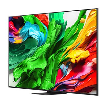 Left-facing side view of LG QNED evo TV 
