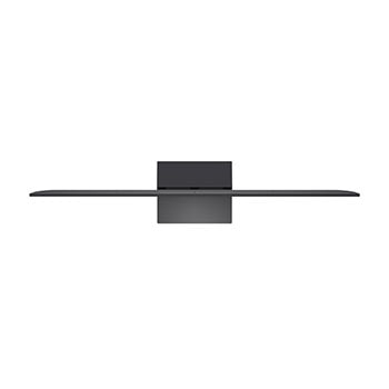 LG AI Magic Remote với nút AI được tô sáng. Xung quanh đó là các chức năng khác nhau mà người dùng có thể truy cập từ nút. AI Voice ID, AI Search, AI Chatbot, AI Concierge, AI Picture Wizard, AI Sound Wizard. Văn bản giải thích rằng LG AI Magic Remote hoàn thiện trải nghiệm AI của bạn với nút AI chuyên dụng và có thể được sử dụng như chuột không dây. Chỉ cần trỏ và nhấp.