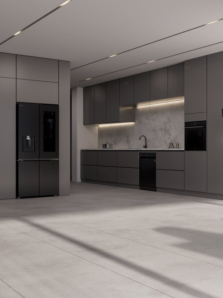 Chipset AI Core-Tech với mạch màu tím phát sáng tỏa ra bên ngoài trên nền bảng mạch tối