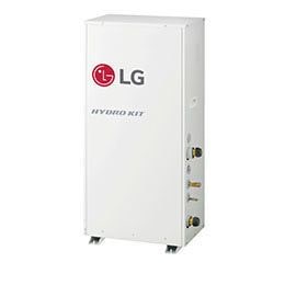 Hiển thị hình ảnh mặt phải của Giải pháp nước nóng Hydro box ở góc 45 độ.