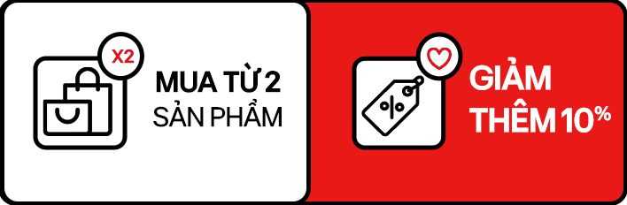 Ưu đãi mua từ 2 sản phẩm giảm thêm 10%