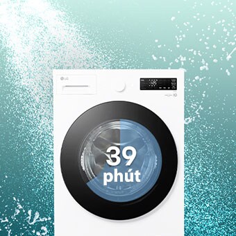 Màn hình hiển thị khả năng giặt nhanh với vòi xịt đa hướng	