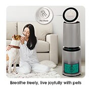 LG Máy lọc không khí PuriCare360 Alpha PET Công nghệ UVnano™ | AS10GDBY0, AS10GDBY0