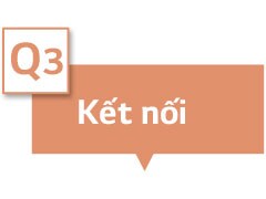 Màn hình hiển thị &quot;Kết nối&quot; trong hộp văn bản.