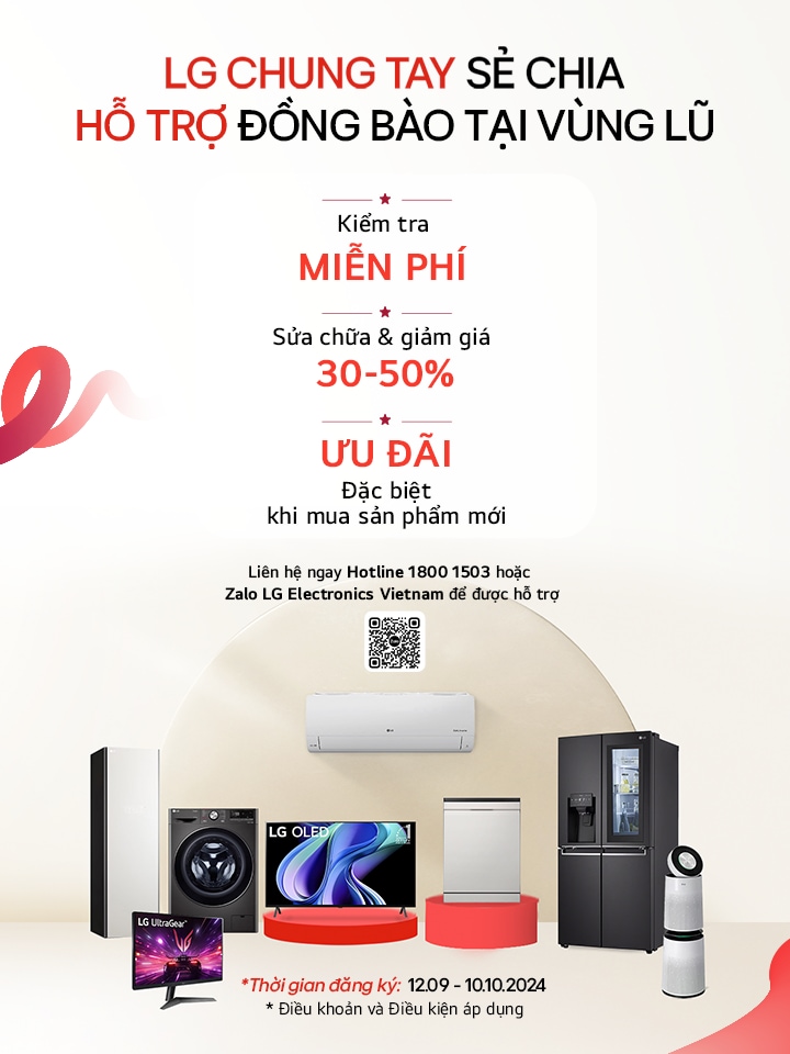 LG phục hồi thiệt hại do bão yagi