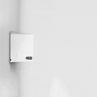 Hình ảnh động về máy điều hòa LG trình bày chức năng AI Air, tự động điều chỉnh luồng gió để mang lại sự thoải mái cho người dùng.