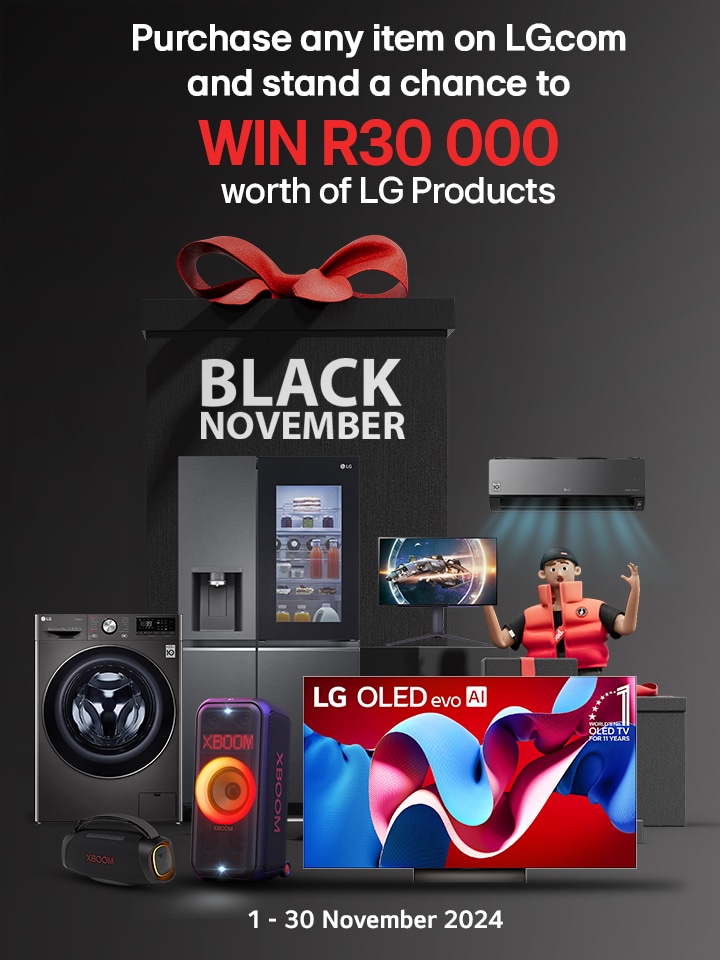 Purchase any item on LG.com and stand a chance to