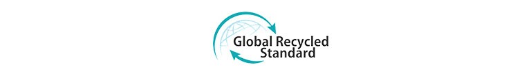 From left Global Recycled Standard (logo) is shown.