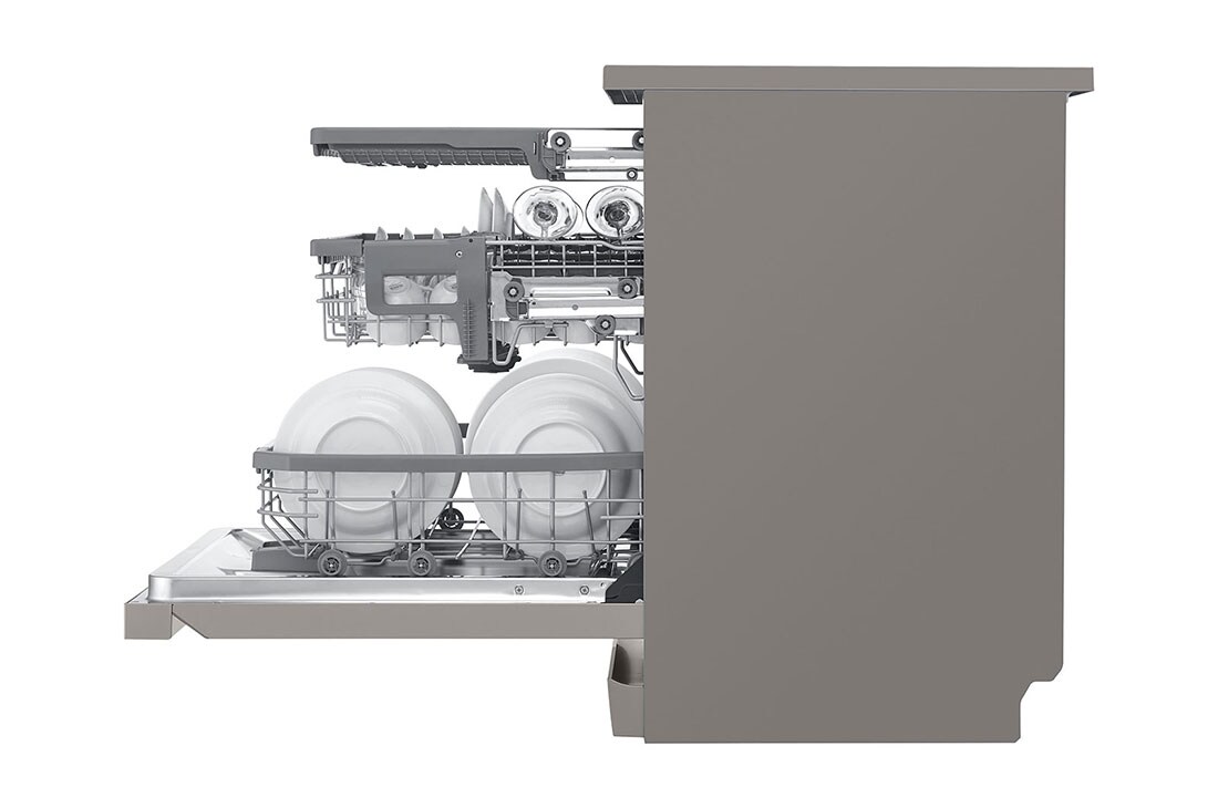 LG 14 Place QuadWash™ Dishwasher with TrueSteam™ in Stainless Finish, DFB425FP