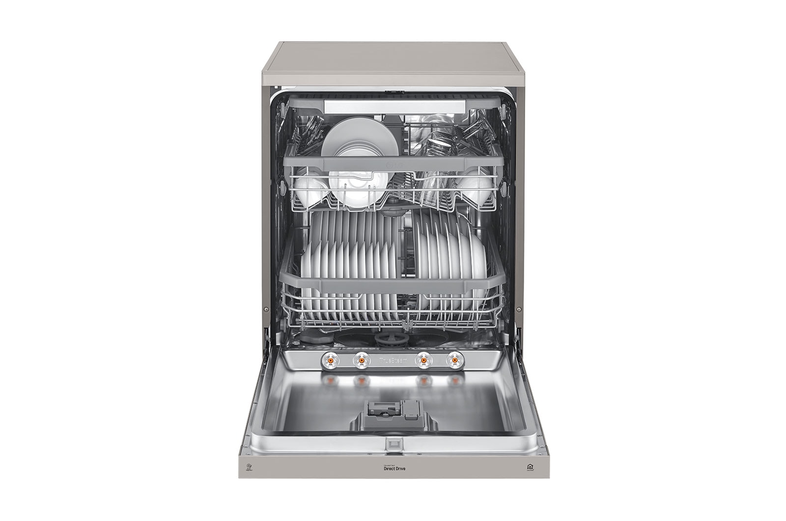 LG 14 Place QuadWash™ Dishwasher with TrueSteam™ in Stainless Finish, DFB425FP