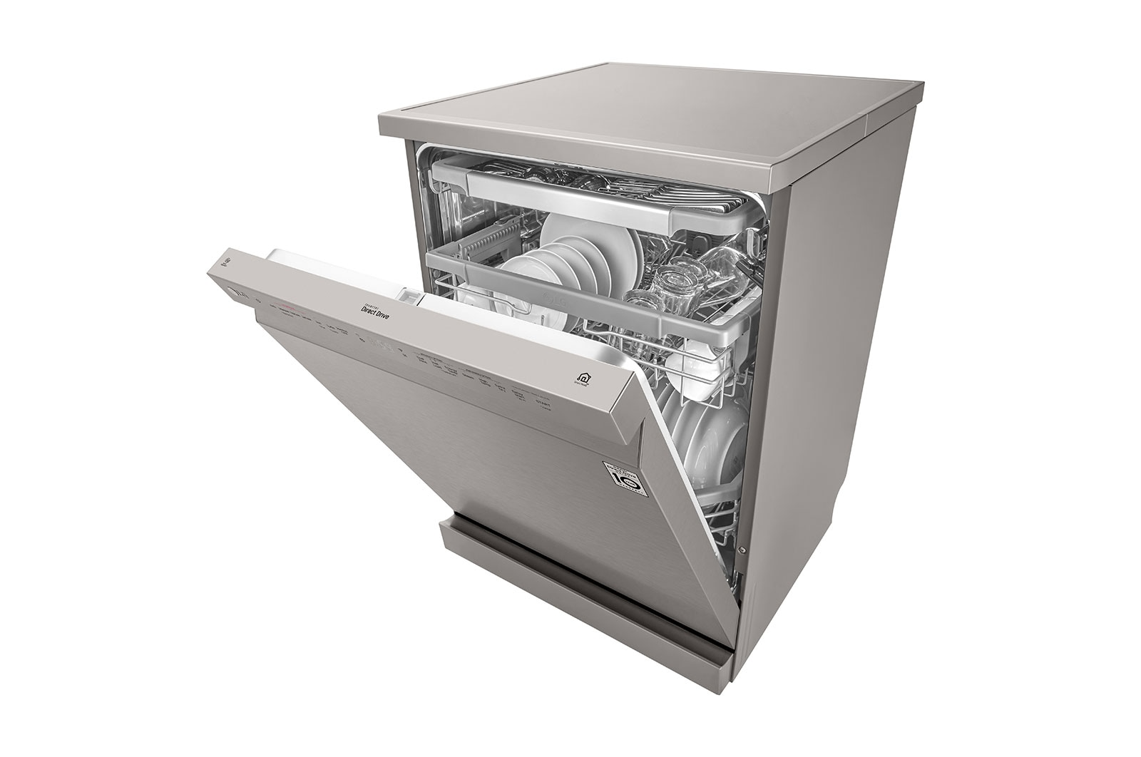 LG 14 Place QuadWash™ Dishwasher with TrueSteam™ in Stainless Finish, DFB425FP