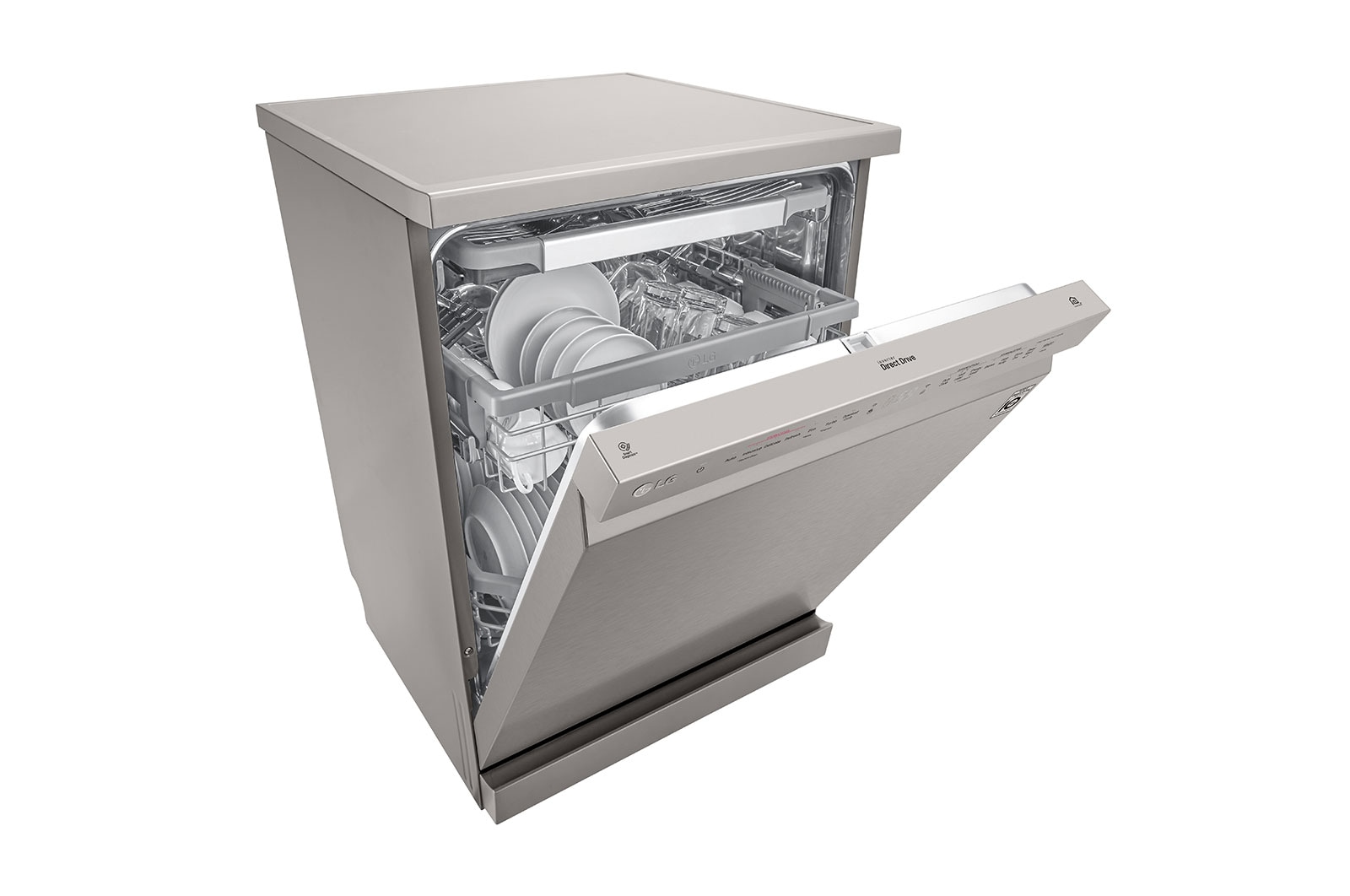 LG 14 Place QuadWash™ Dishwasher with TrueSteam™ in Stainless Finish, DFB425FP