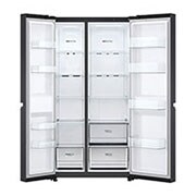 LG 647L Side-by-Side Fridge in Black Finish, GC-B257SQYL