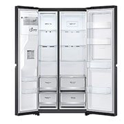 LG 674L Matte Black Door-In-Door Fridge - GC-J307CQFS, GC-J307CQFS