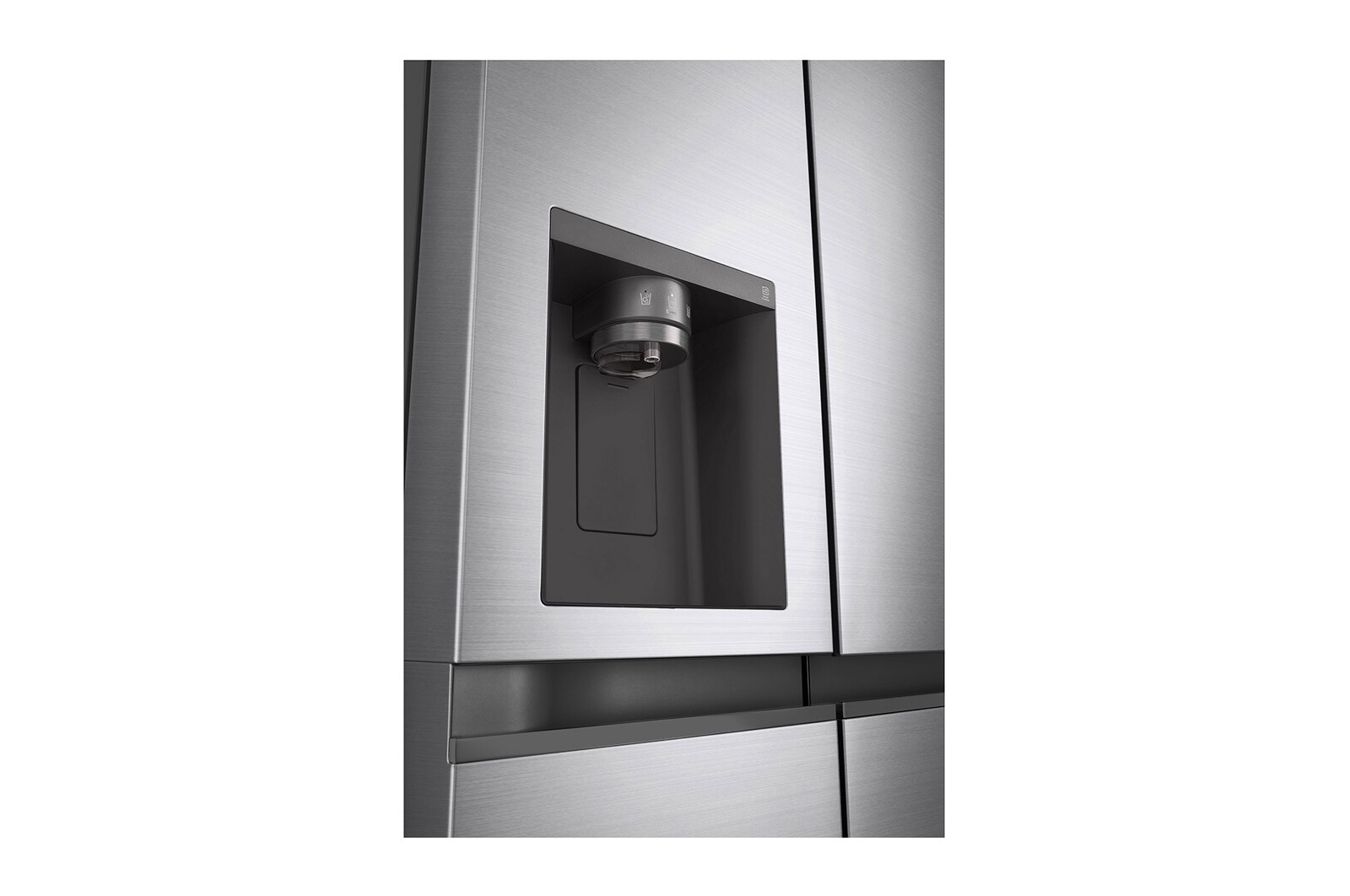 LG 617L Non Plumbed Side by Side Fridge in Stainless Finish, GC-L257SLXL