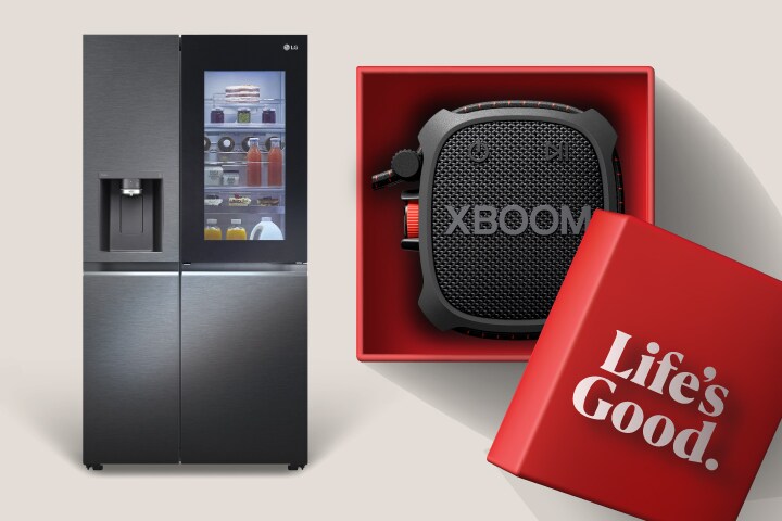 Buy any fridge and receive a free LG X Boom XG2T Speaker valued at R1199 27 August – 30 September. T&C’s Apply