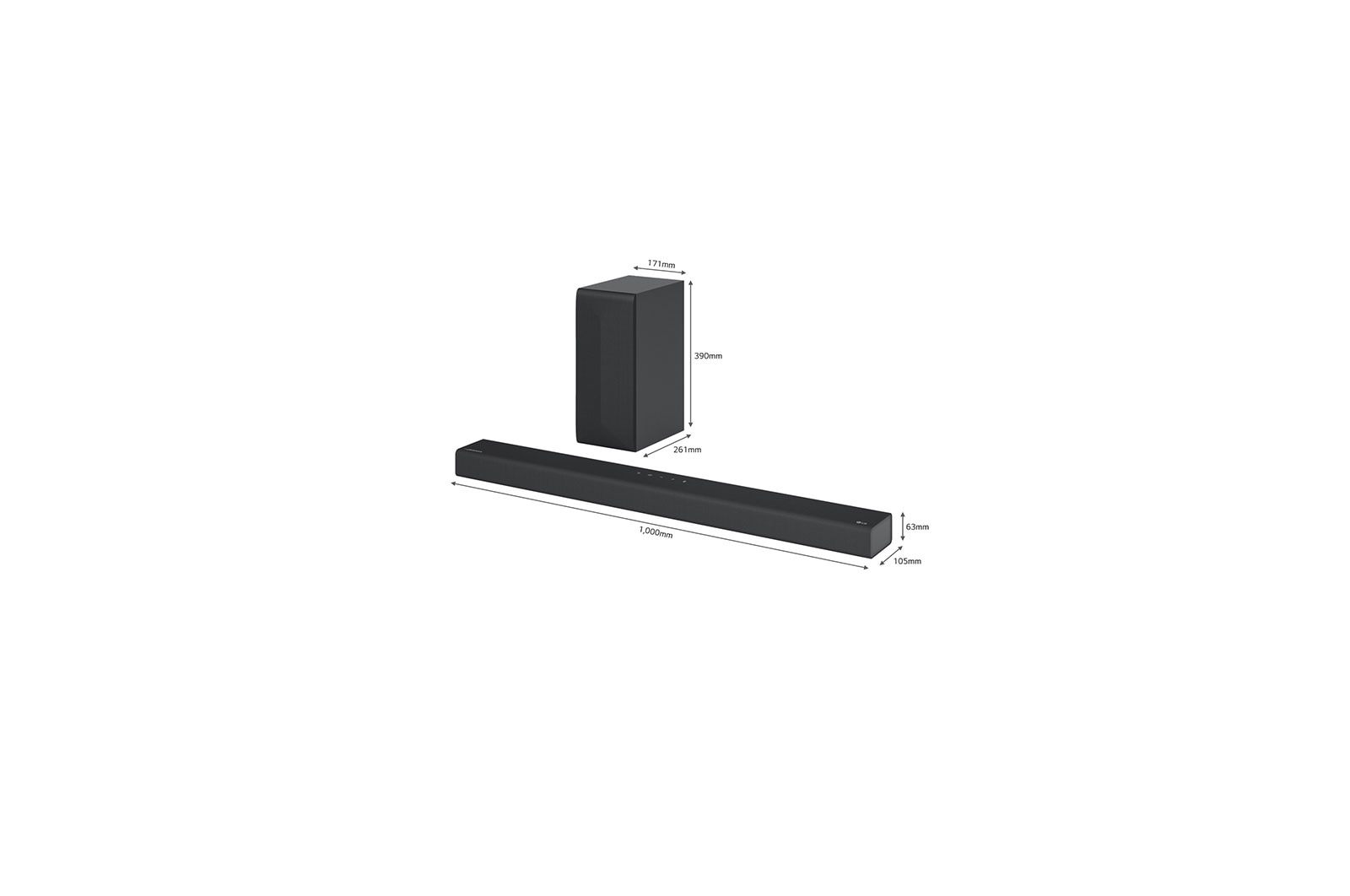 LG S65Q 3.1ch High Resolution Audio soundbar with  DTS Virtual:X, S65Q