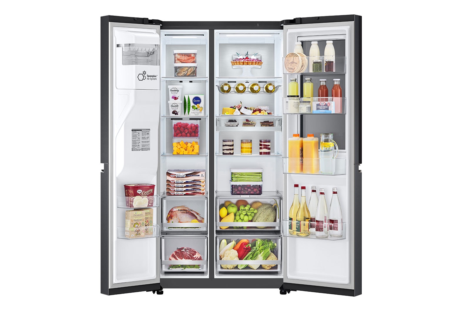 LG 611LInstaView™ Door-in-Door Side by Side Fridge with Uvnano™ in Stainless Finish, GC-X257CQFS