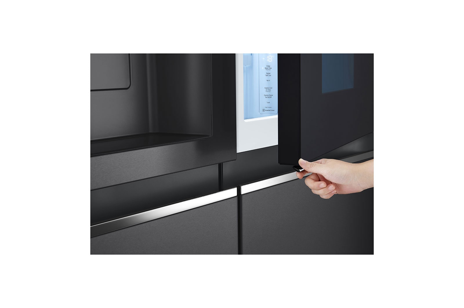 LG 611LInstaView™ Door-in-Door Side by Side Fridge with Uvnano™ in Stainless Finish, GC-X257CQFS