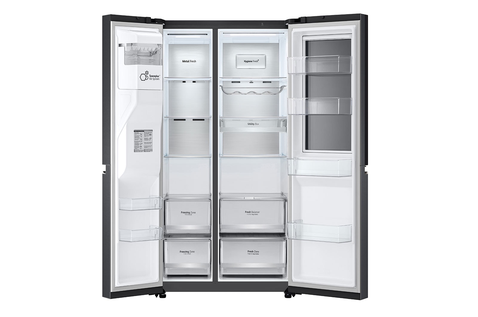 LG 611LInstaView™ Door-in-Door Side by Side Fridge with Uvnano™ in Stainless Finish, GC-X257CQFS